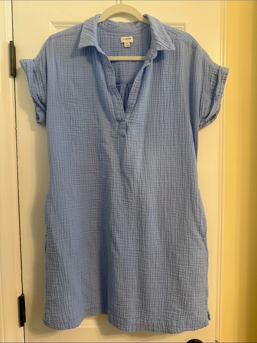 J. Crew Light Blue Cotton Gauze dress